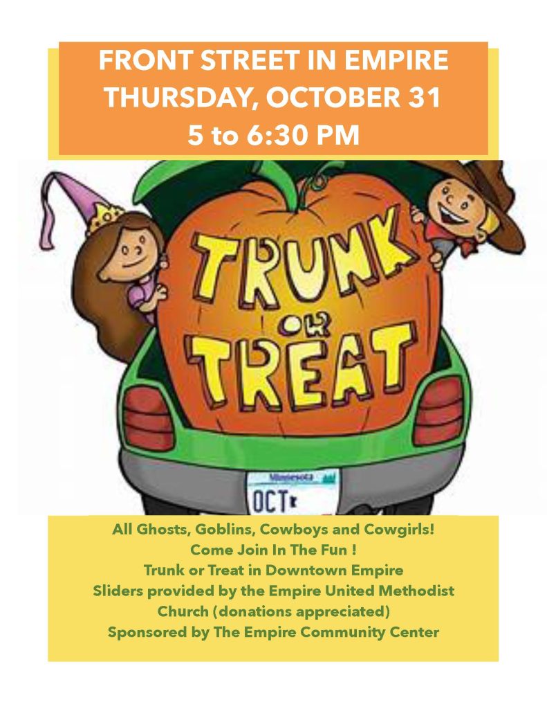 trunk or treat in empire flyer